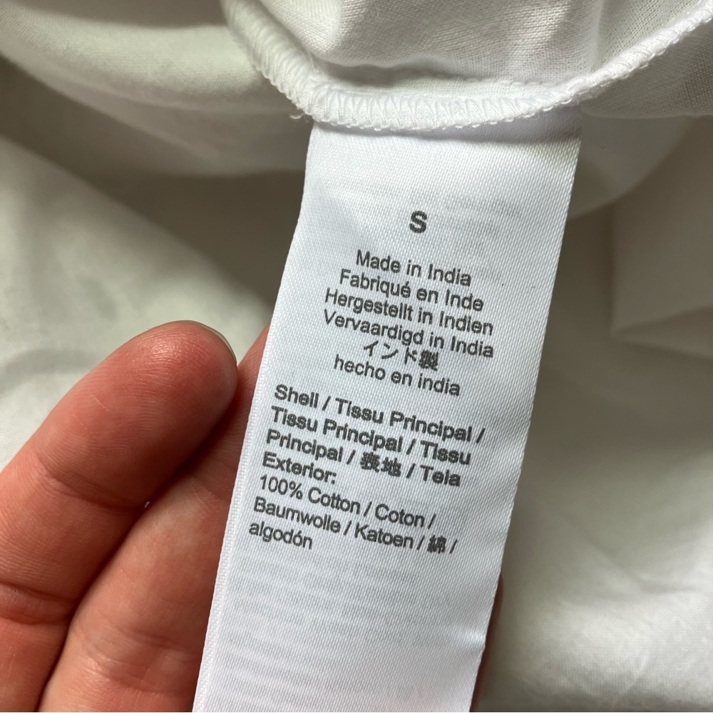 J.Crew White Eyelet Mini Dress | Belted Cotton | Cottagecore Summer size Small - Picture 11 of 12